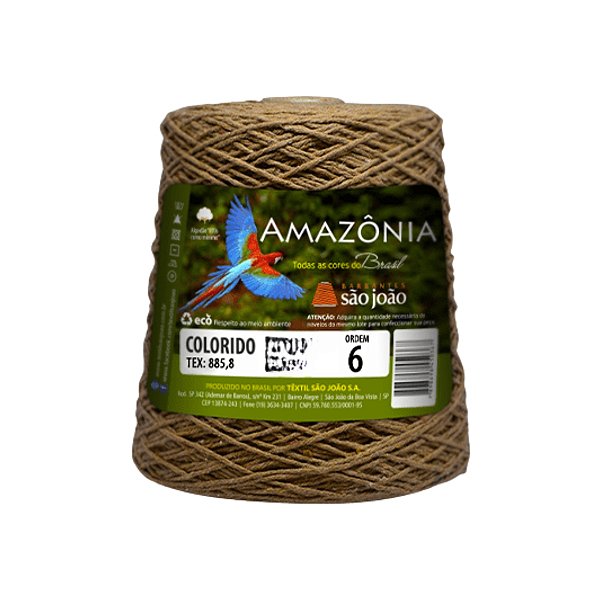 Barbante Amazônia Fio 6 400g São João - Caramelo - Un