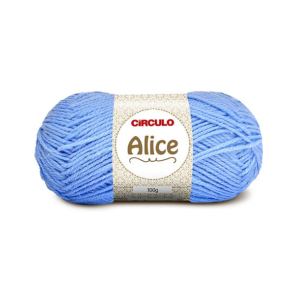 Lã Alice Círculo 100g 200m Azul Candy
