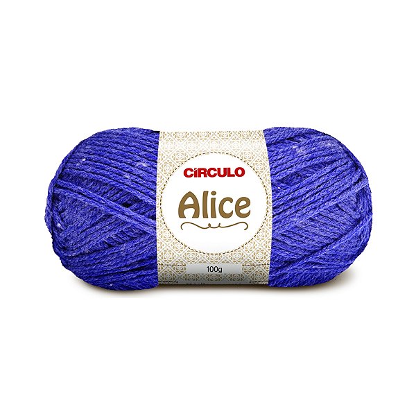Lã Alice Círculo 100g 200m Azul Bic - Un