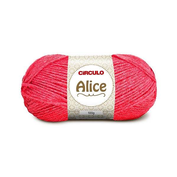 Lã Alice Círculo 100g 200m Rubi - Un