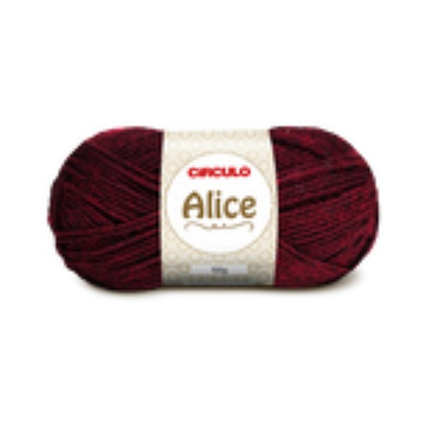 Lã Alice Círculo 100g 200m Marsala - Un
