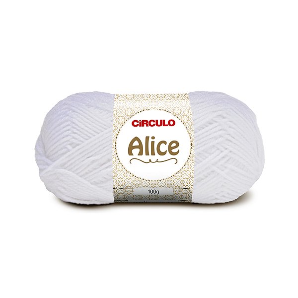 Lã Alice Círculo 100g 200m Branca - Un
