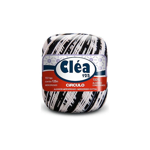 Fio Cléa 125 Círculo 19g - Zebra - Un