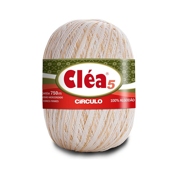 Fio Cléa 5 Círculo 147g - Areia - Un