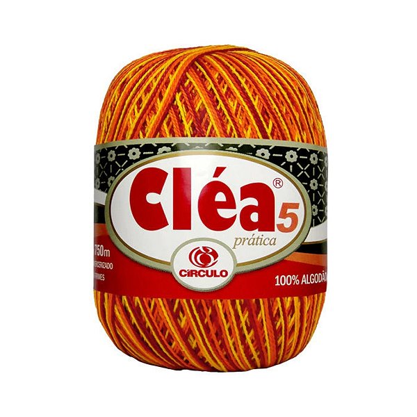 Fio Cléa 5 Círculo 147g - Pitanga - Un