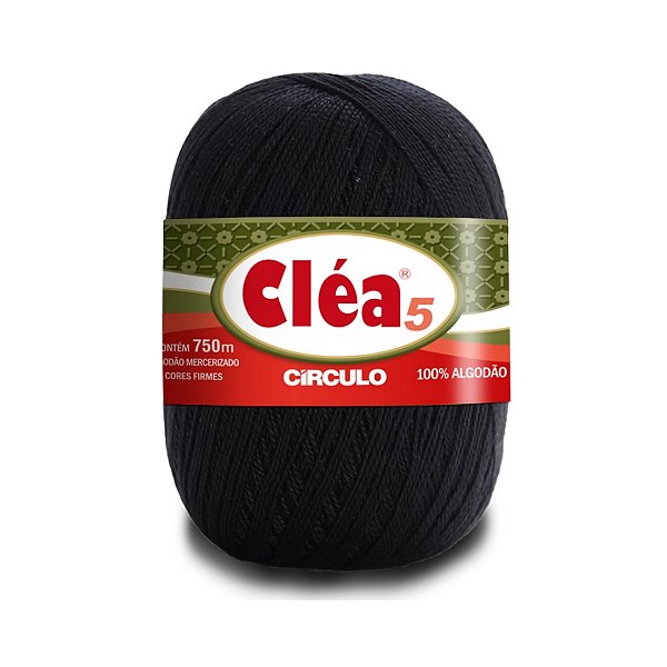 Fio Cléa 5 Círculo 147g - Preto - Un