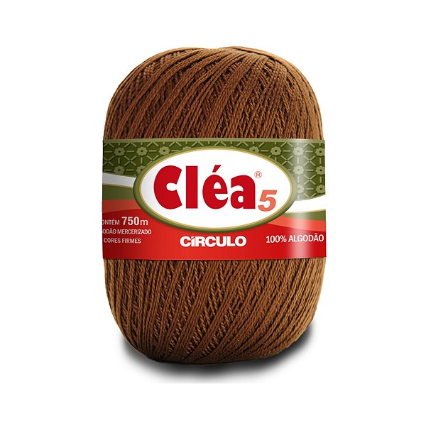 Fio Cléa 5 Círculo 147g - Chocolate - Un