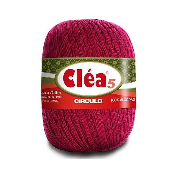 Fio Cléa 5 Círculo 147g - Bordo - Un