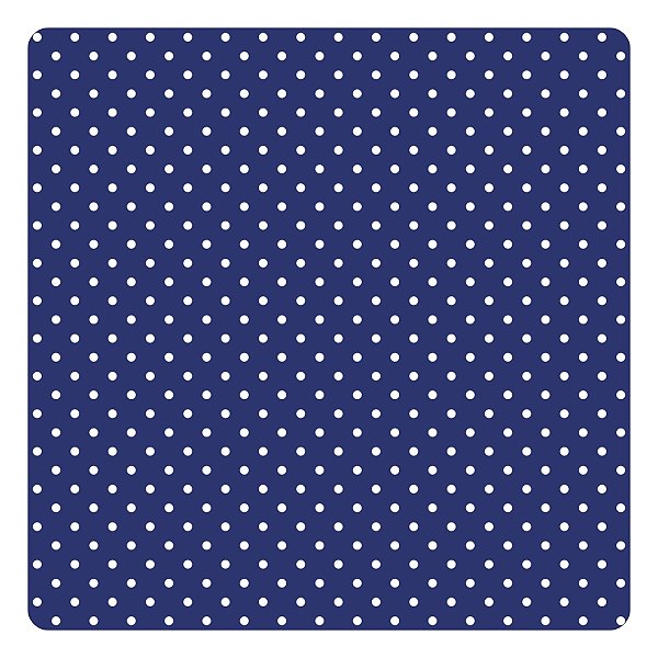 Viés de Algodão Largo Destaque Peripan Estamp. 35mmx20m - C9218 Poá Branco Fundo Marinho