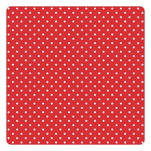 Viés de Algodão Largo Destaque Peripan Estamp. 35mmx20m - C9216 Poá Branco Fundo Vermelho