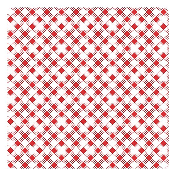 Viés de Algodão Largo Destaque Peripan Estamp. 35mmx20m - C9205 Micro Xadrez Vermelho