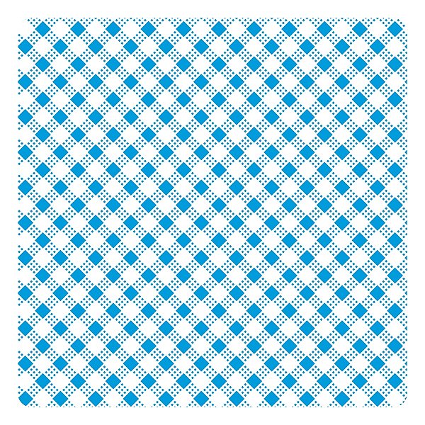 Viés de Algodão Largo Destaque Peripan Estamp. 35mmx20m - C9202 Micro Xadrez Azul