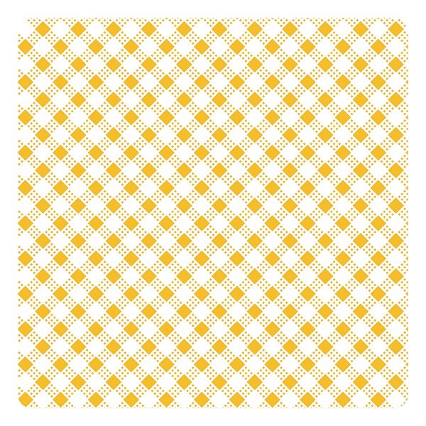 Viés de Algodão Largo Destaque Peripan Estamp. 35mmx20m - C9201 Micro Xadrez Amarelo