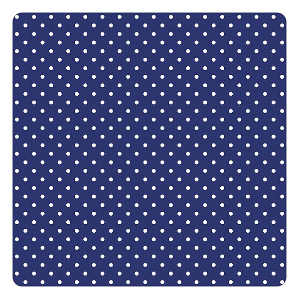 Viés de Algodão Largo Tijuca Peripan Estampado 35mmx20m - C9809 Poá Azul Marinho