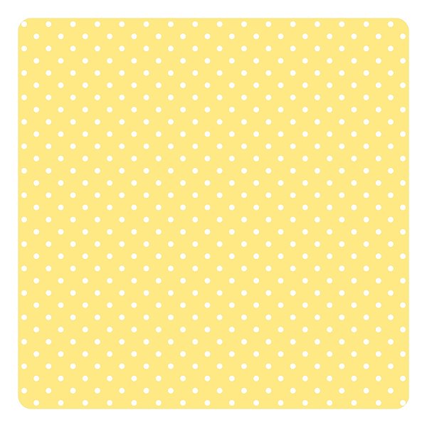 Viés de Algodão Largo Tijuca Peripan Estampado 35mmx20m - C9805 Poá Amarelo Canário