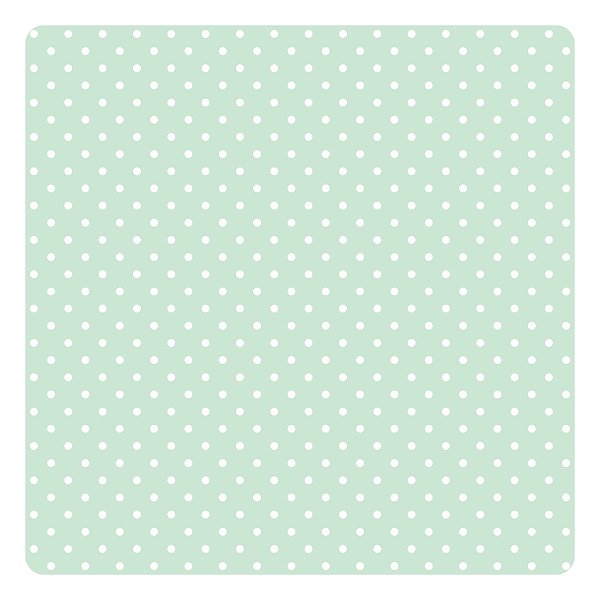 Viés de Algodão Largo Tijuca Peripan Estampado 35mmx20m - C9804 Poá Verde Menta