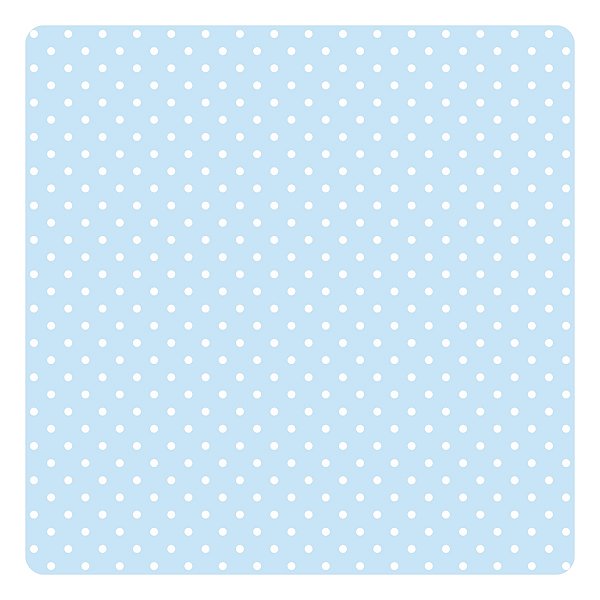 Viés de Algodão Largo Tijuca Peripan Estampado 35mmx20m - C9802 Poá Azul Bebê