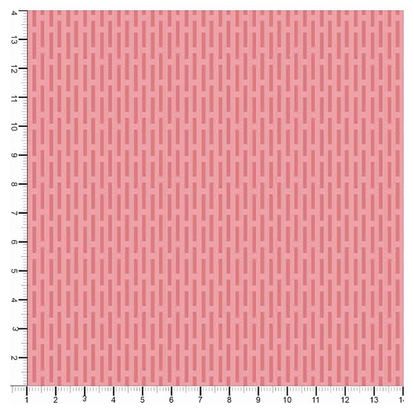Tecido Tricoline 100% Algodão Tracinhos 50x150cm - Rosa Queimado