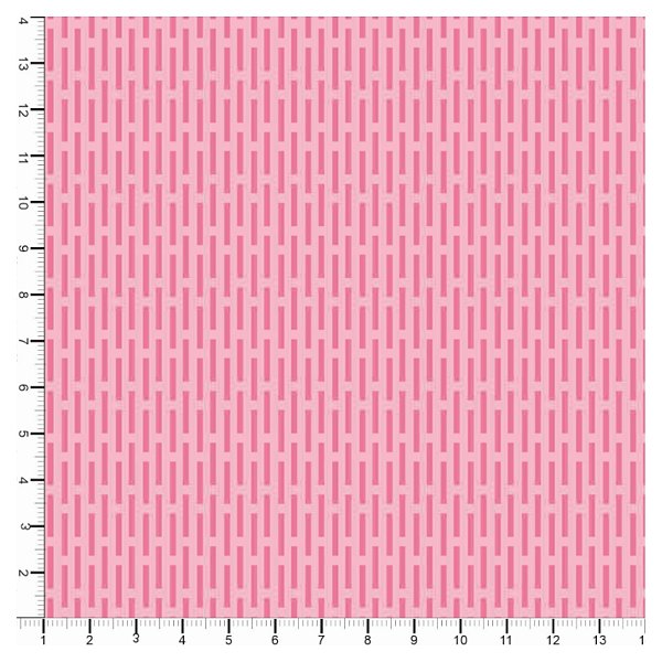 Tecido Tricoline 100% Algodão Tracinhos 50x150cm - Rosa