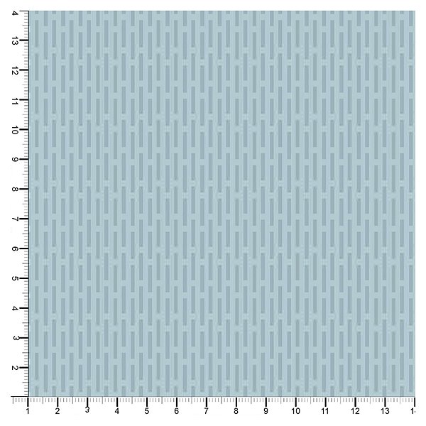Tecido Tricoline 100% Algodão Tracinhos 50x150cm - Azul Claro