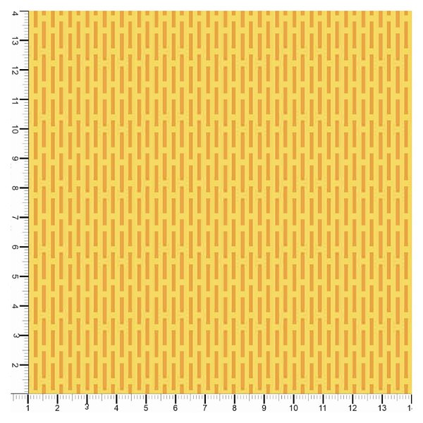 Tecido Tricoline 100% Algodão Tracinhos 50x150cm - Amarelo