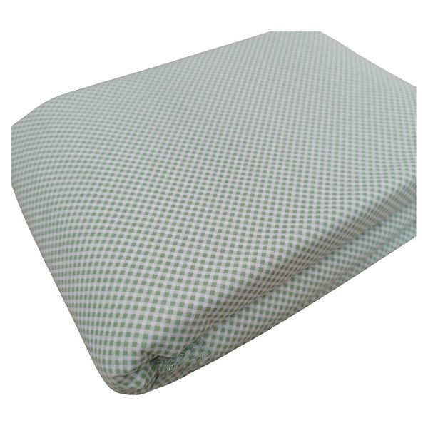 Tecido Tricoline 100% Algodão Micro Xadrez 50x150cm - Verde Claro