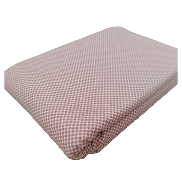 Tecido Tricoline 100% Algodão Micro Xadrez 50x150cm - Salmão