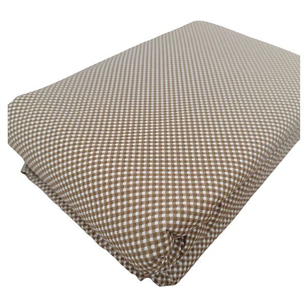 Tecido Tricoline 100% Algodão Micro Xadrez 50x150cm - Marron