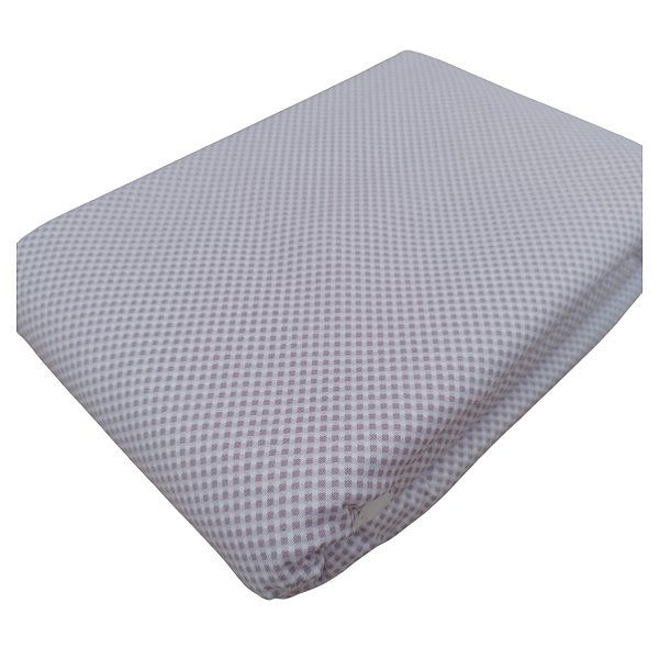 Tecido Tricoline 100% Algodão Micro Xadrez 50x150cm - Lilás