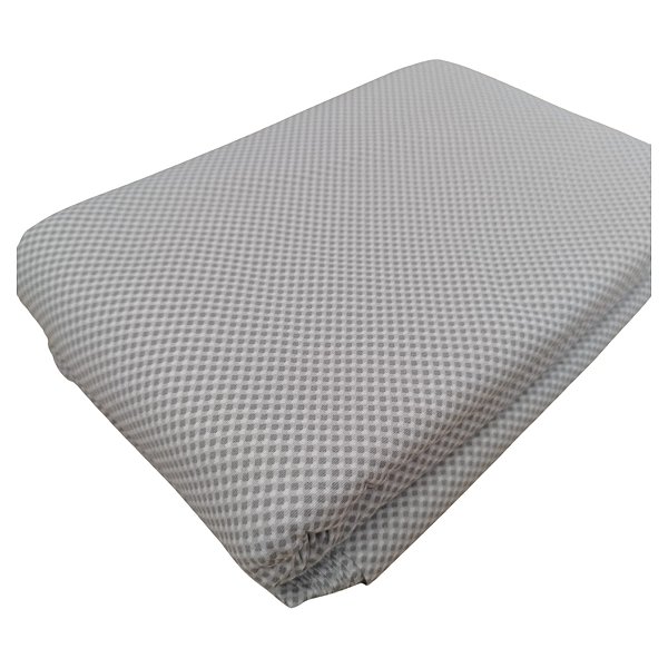 Tecido Tricoline 100% Algodão Micro Xadrez 50x150cm - Cinza