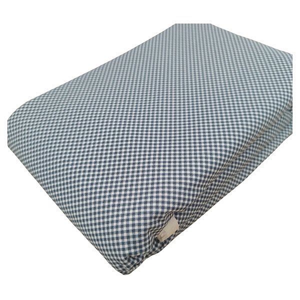 Tecido Tricoline 100% Algodão Micro Xadrez 50x150cm - Azul Marinho