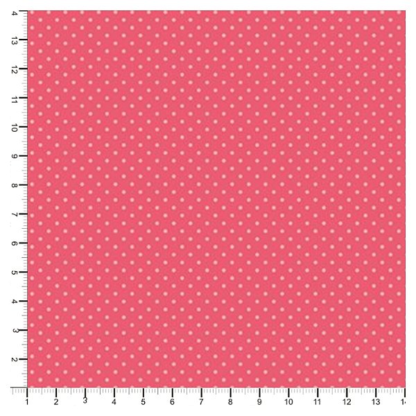 Tecido Tricoline 100% Algodão Poá 50x150cm - Salmão