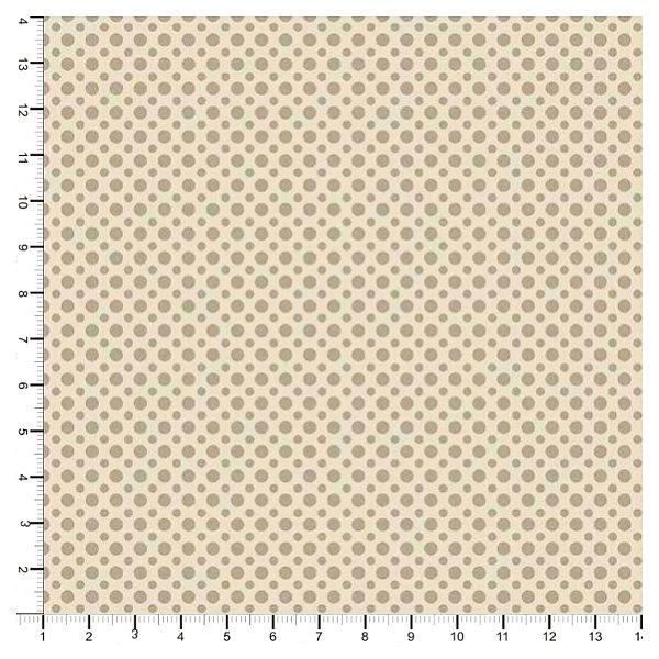 Tecido Tricoline 100% Algodão Poá 50x150cm - Bege