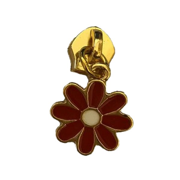 Cursor para Zíper nº5 – Modelo Margarida Vermelha