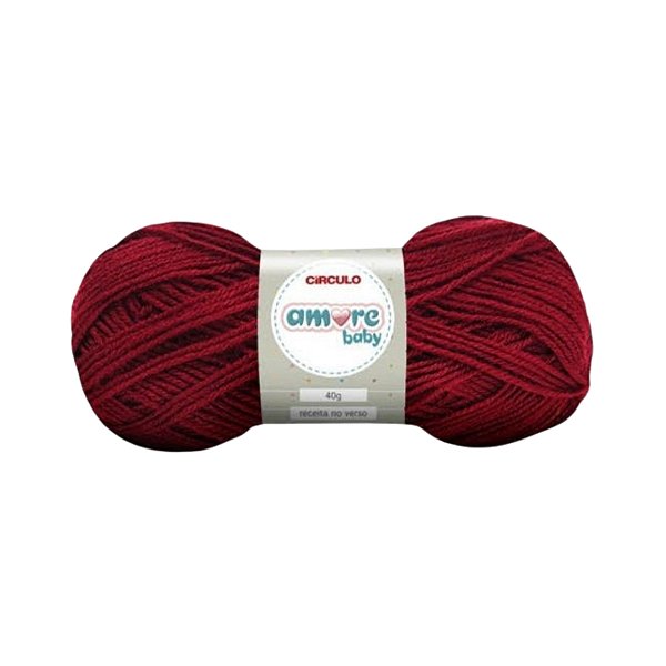 Lã Amore Baby Círculo 40g - Marsala - Un