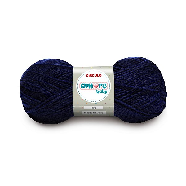 Lã Amore Baby Círculo 40g - Azul Marinho - Un