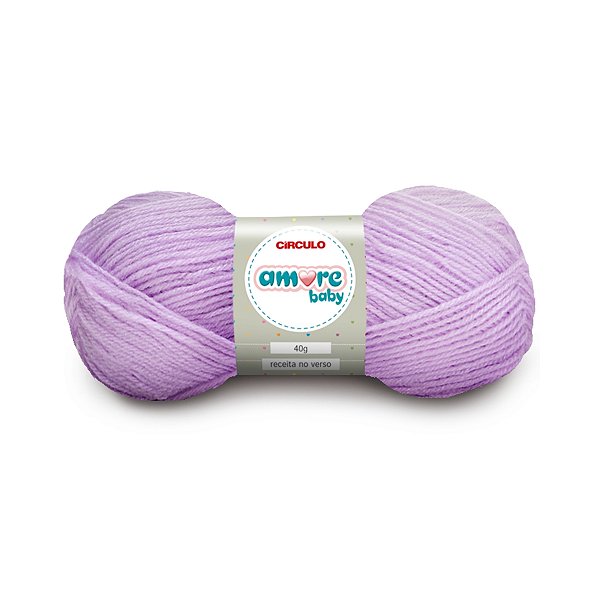 Lã Amore Baby Círculo 40g - Alfazema - Un