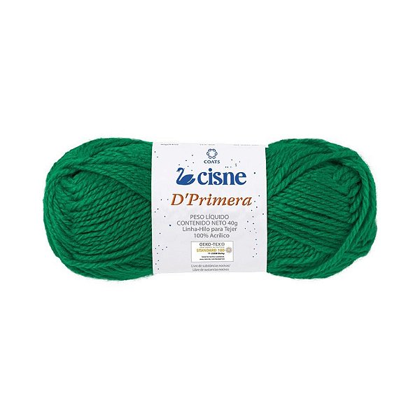 Lã Cisne D’Primera 40g 84m C747 Verde Bandeira