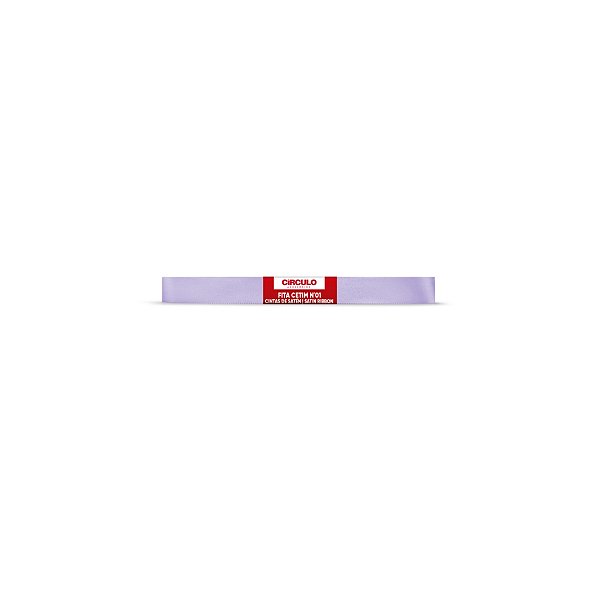 Fita Cetim Circulo 7mm x 10m N.01 Lilás Candy - Un