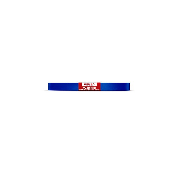 Fita Cetim Circulo 7mm x 10m N.01 Azul Bic - Un