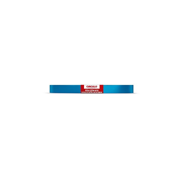 Fita Cetim Circulo 7mm x 10m N.01 Turquesa - Un