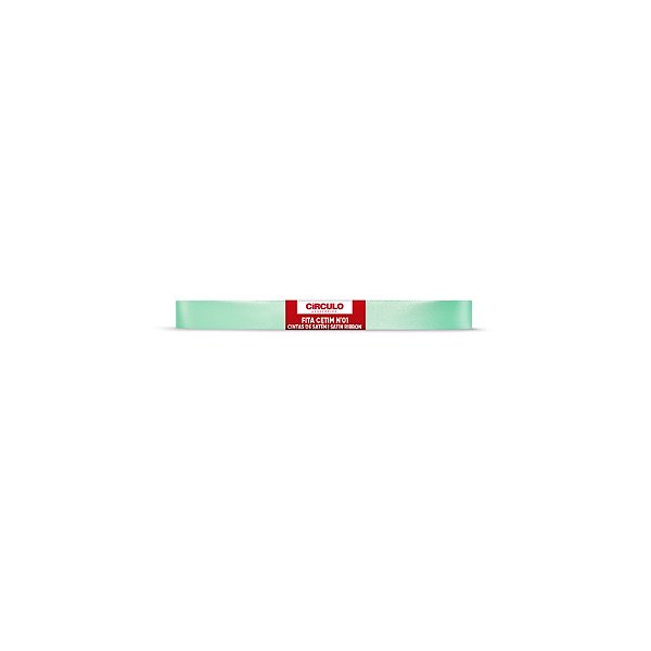 Fita Cetim Circulo 7mm x 10m N.01 Verde Candy - Un