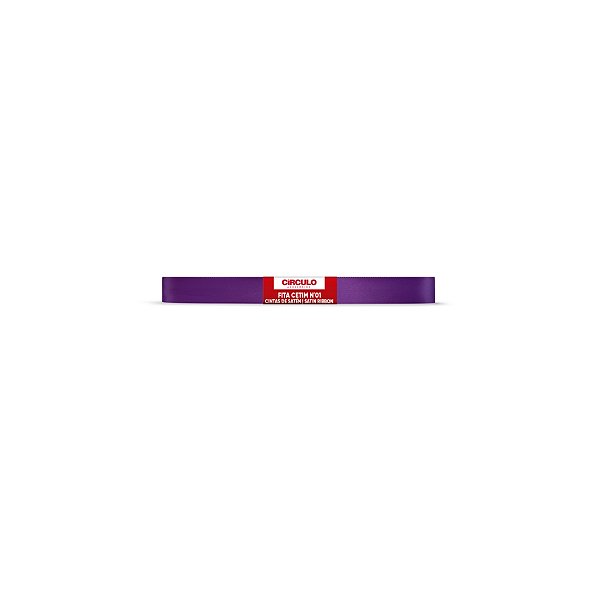 Fita Cetim Circulo 7mm x 10m N.01 Uva - Un