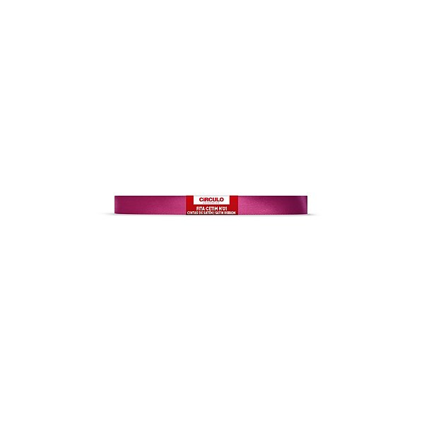 Fita Cetim Circulo 7mm x 10m N.01 Cereja - Un