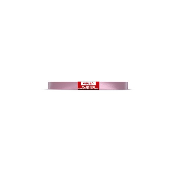 Fita Cetim Circulo 7mm x 10m N.01 Rosa Antigo - Un