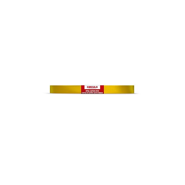 Fita Cetim Circulo 7mm x 10m N.01 Canario - Un