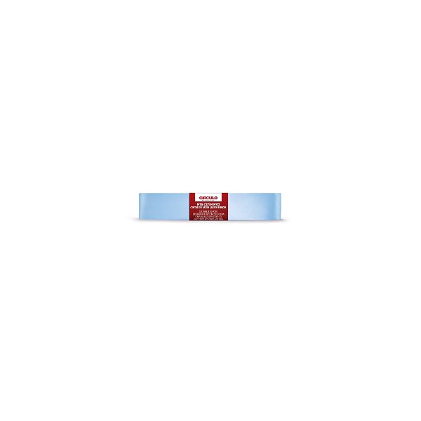 Fita Cetim Circulo 15mm x 10m N.03 Azul Candy - Un