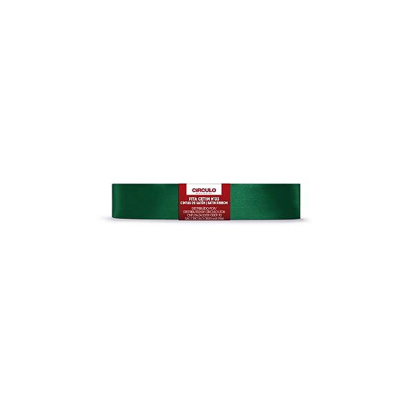Fita Cetim Circulo 15mm x 10m N.03 Esmeralda - Un