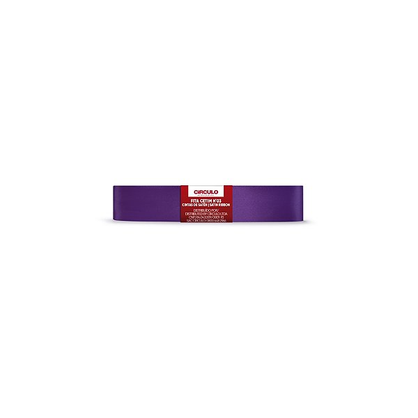Fita Cetim Circulo 15mm x 10m N.03 Uva - Un
