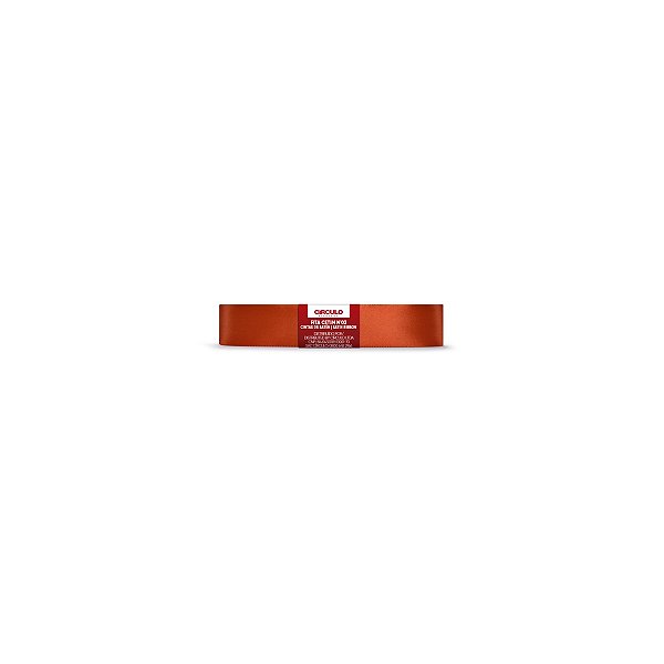 Fita Cetim Circulo 15mm x 10m N.03 Tangerina - Un
